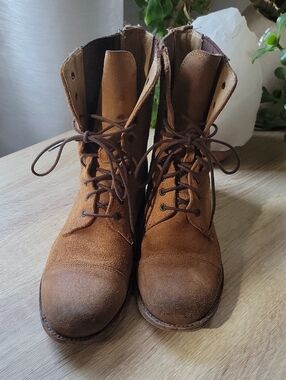Frye ERIN GORE Suede Lace-Up Boots